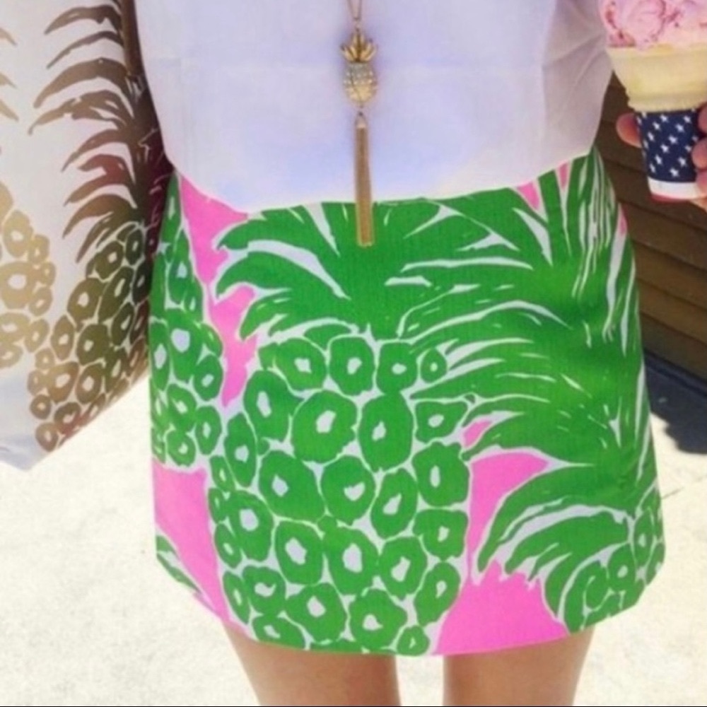 NWT - Lilly Pulitzer Tate Skirt Pink Pout Flamenco - Picture 1 of 9